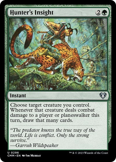 Hunter's Insight (Commander Masters) Light Play