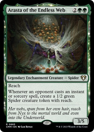 Arasta of the Endless Web (Commander Masters) Light Play