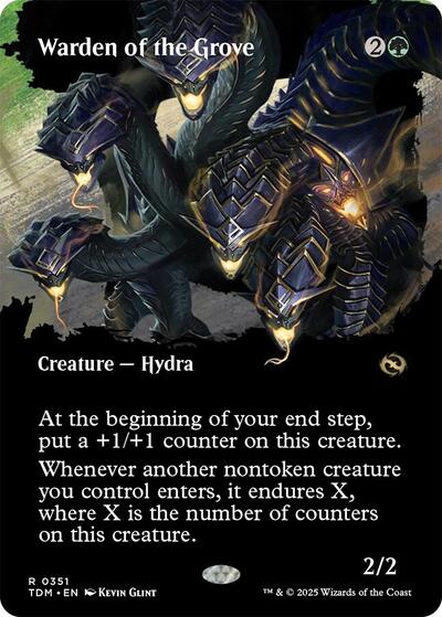 Warden of the Grove (Borderless) (Tarkir: Dragonstorm) Medium Play Foil