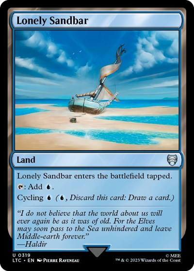 Lonely Sandbar (Commander: The Lord of the Rings: Tales of Middle-earth) Light Play