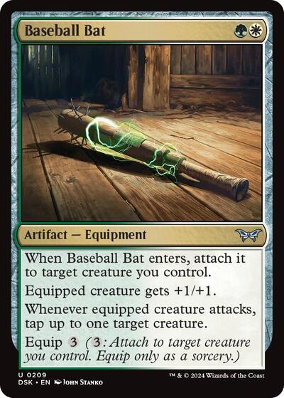 Baseball Bat (Duskmourn: House of Horror) Light Play