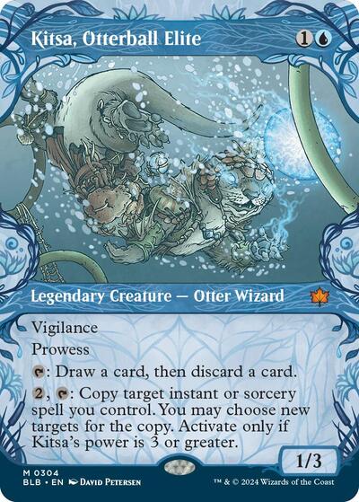 Kitsa, Otterball Elite (Showcase) (Bloomburrow) Light Play Foil