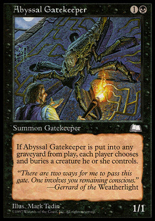Abyssal Gatekeeper (Weatherlight) Heavy Play