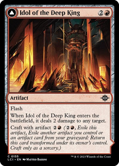 Idol of the Deep King (The Lost Caverns of Ixalan) Medium Play Foil