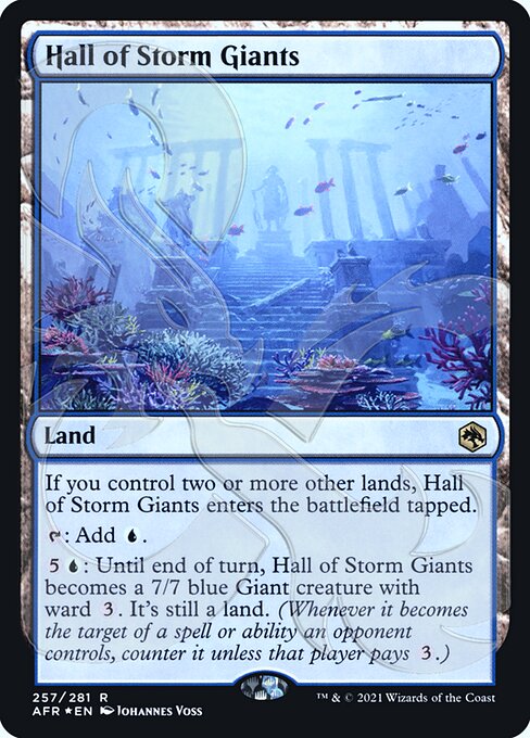 Hall of Storm Giants (AFR Ampersand Promos) Near Mint Foil