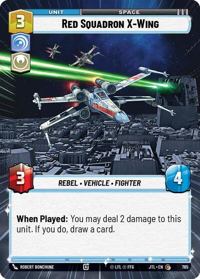 Red Squadron X-Wing (Hyperspace Foil) (Jump to Lightspeed) Near Mint Foil