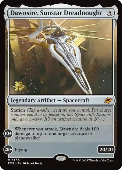 Dawnsire, Sunstar Dreadnought (Promos: Prerelease Cards) Medium Play Foil