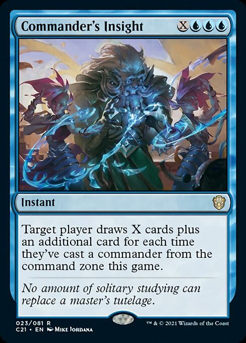 Commander's Insight (Commander 2021 Strixhaven) Medium Play