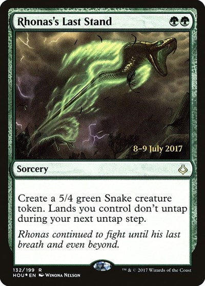 Rhonas's Last Stand (Promos: Prerelease Cards) Light Play Foil