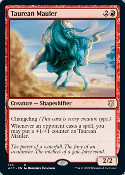 Taurean Mauler (Commander 2021 Forgotten Realms) Light Play