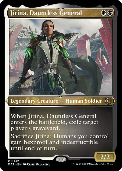 Jirina, Dauntless General (Foil Etched) (March of the Machine: The Aftermath) Near Mint Foil