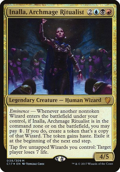 Inalla, Archmage Ritualist (Commander 2017) (Oversize Cards) Near Mint Foil