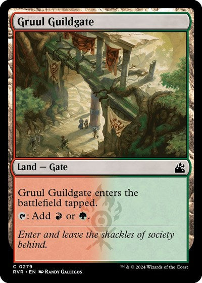 Gruul Guildgate (Ravnica Remastered) Light Play Foil