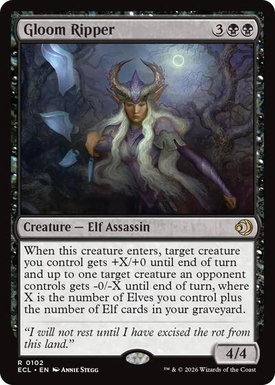 Gloom Ripper (Lorwyn Eclipsed) Light Play