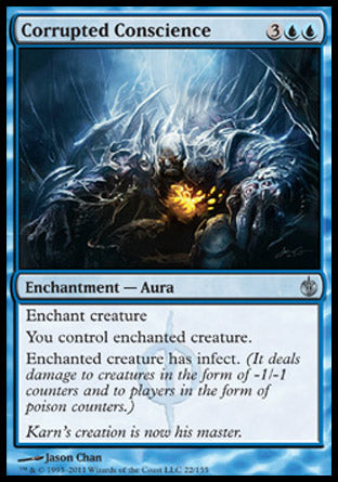 Corrupted Conscience (Mirrodin Besieged) Damaged / Poor Foil