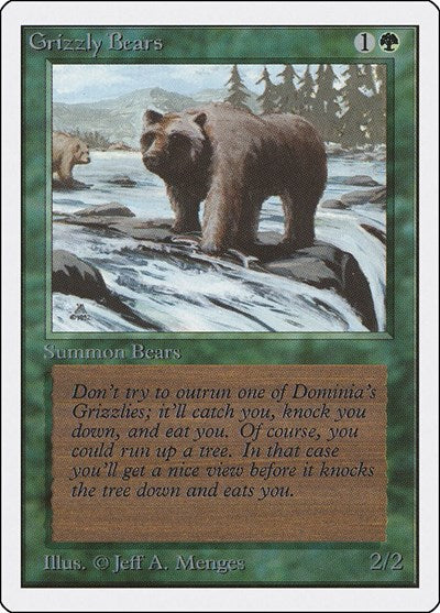 Grizzly Bears (Unlimited) Damaged / Poor