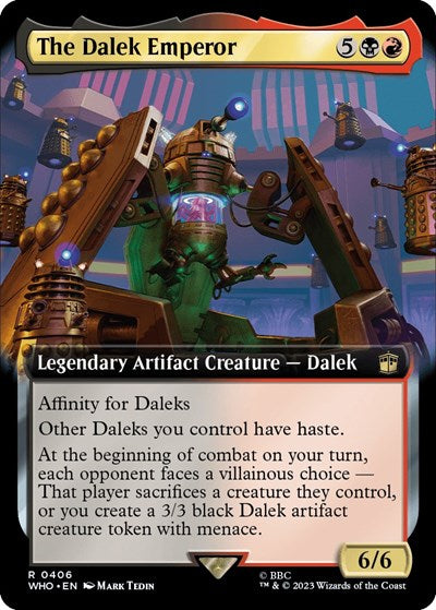 The Dalek Emperor (Extended Art) (Universes Beyond: Doctor Who) Near Mint Foil