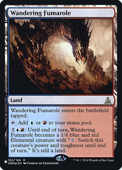 Wandering Fumarole (Secret Lair Commander: Heads I Win, Tails You Lose) Near Mint Foil