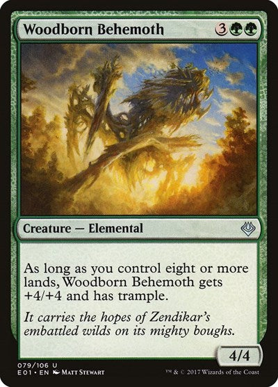 Woodborn Behemoth (Archenemy: Nicol Bolas) Light Play