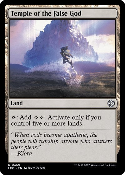 Temple of the False God (Commander: The Lost Caverns of Ixalan) Light Play