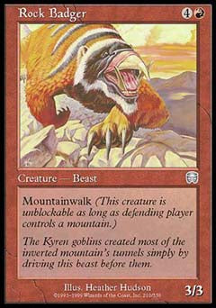 Rock Badger (Mercadian Masques) Near Mint Foil