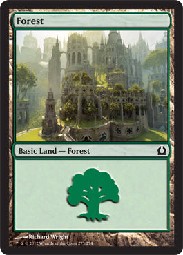 Forest (273) (Return to Ravnica) Light Play Foil