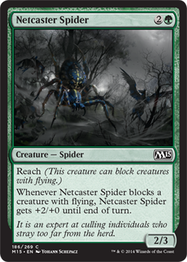 Netcaster Spider (Magic 2015 Core Set) Light Play Foil