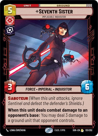 Seventh Sister Implacable Inquisitor (Spark of Rebellion) Near Mint Foil