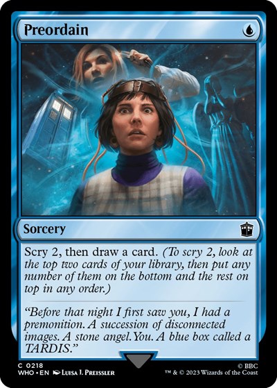 Preordain (Universes Beyond: Doctor Who) Near Mint Foil