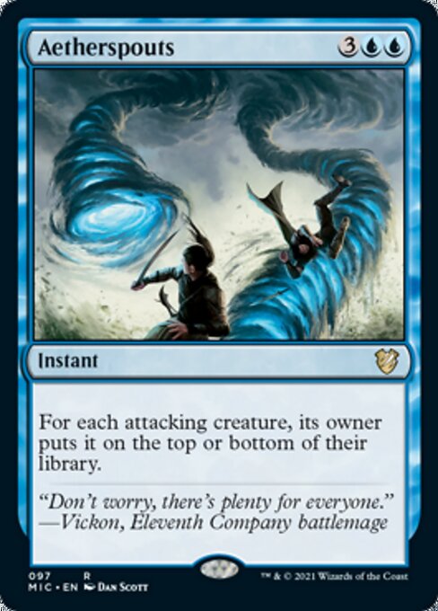 Aetherspouts (Commander 2021 Midnight Hunt) Medium Play