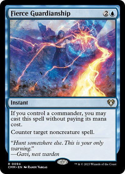 Fierce Guardianship (Commander Masters) Light Play Foil