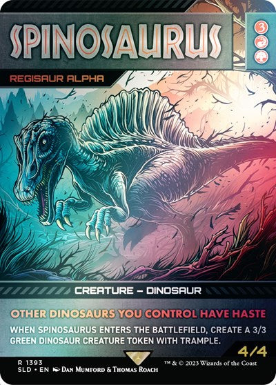 Spinosaurus - Regisaur Alpha (Rainbow Foil) (Secret Lair) Near Mint Foil