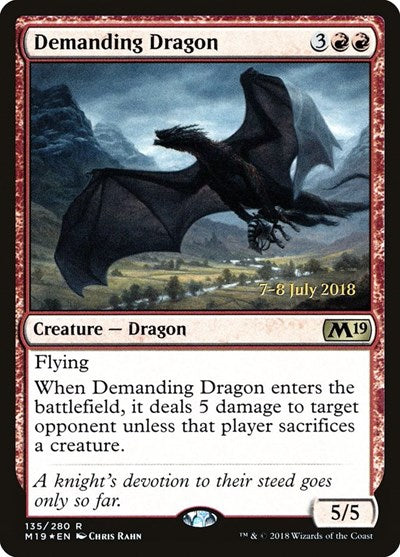 Demanding Dragon (Promos: Prerelease Cards) Light Play Foil