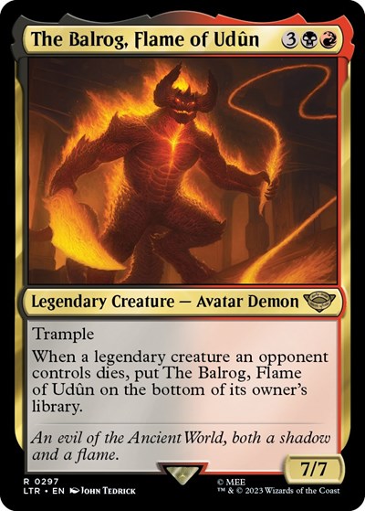 The Balrog, Flame of Udun (Universes Beyond: The Lord of the Rings: Tales of Middle-earth) Light Play