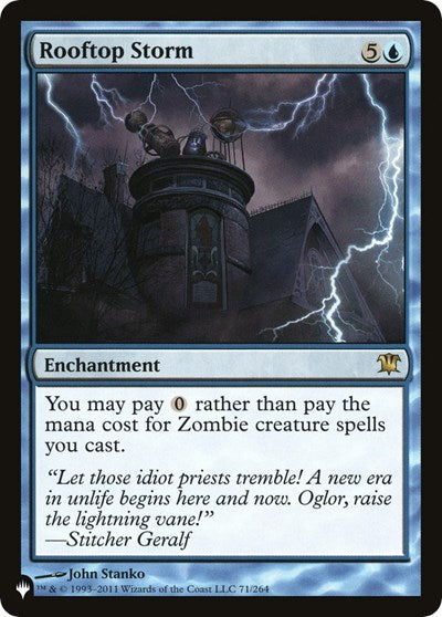 Rooftop Storm (The List) Light Play