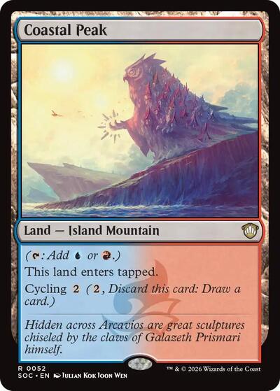 Coastal Peak (Commander: Secrets of Strixhaven) Near Mint