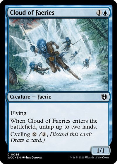 Cloud of Faeries (Commander: Wilds of Eldraine) Light Play