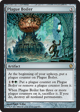 Plague Boiler (Commander 2013 Edition) Light Play