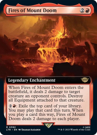 Fires of Mount Doom (Extended Art) (Universes Beyond: The Lord of the Rings: Tales of Middle-earth) Light Play