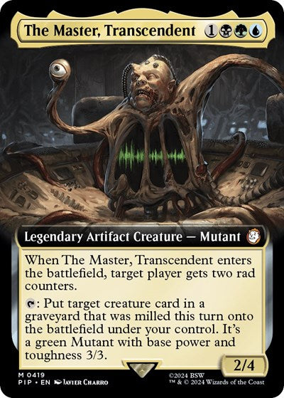 The Master, Transcendent (Extended Art) (Universes Beyond: Fallout) Near Mint