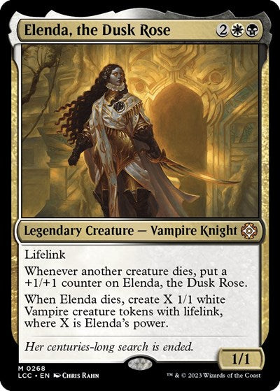 Elenda, the Dusk Rose (Commander: The Lost Caverns of Ixalan) Light Play
