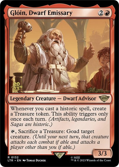Gloin, Dwarf Emissary (Promos: Prerelease Cards) Near Mint Foil