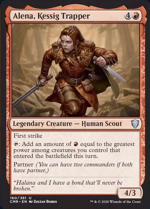 Alena, Kessig Trapper (Commander Legends) Light Play Foil