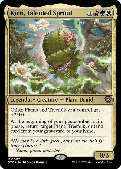 Kirri, Talented Sprout (Commander: Outlaws of Thunder Junction) Light Play Foil