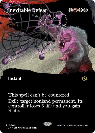 Inevitable Defeat (Borderless) (Tarkir: Dragonstorm) Near Mint
