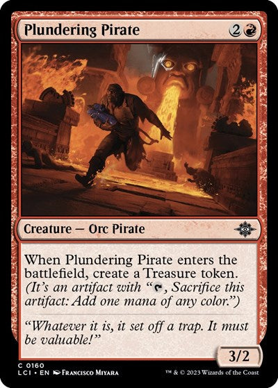 Plundering Pirate (The Lost Caverns of Ixalan) Medium Play