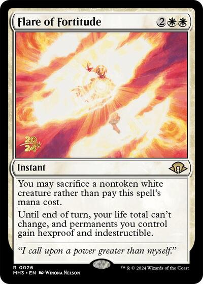 Flare of Fortitude (Promos: Prerelease Cards) Medium Play Foil