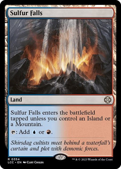 Sulfur Falls (Commander: The Lost Caverns of Ixalan) Light Play
