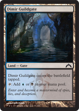 Dimir Guildgate (Gatecrash) Light Play Foil
