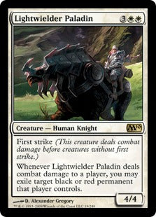 Lightwielder Paladin (Magic 2010 Core Set) Medium Play Foil